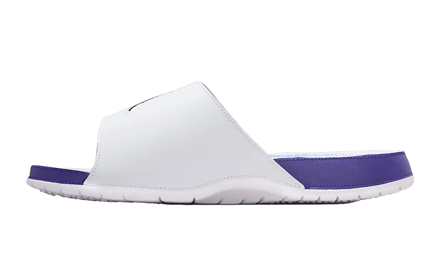 Jordan Hydro 5 Retro Slide "White New Emerald Grape Ice Black" 555501 103