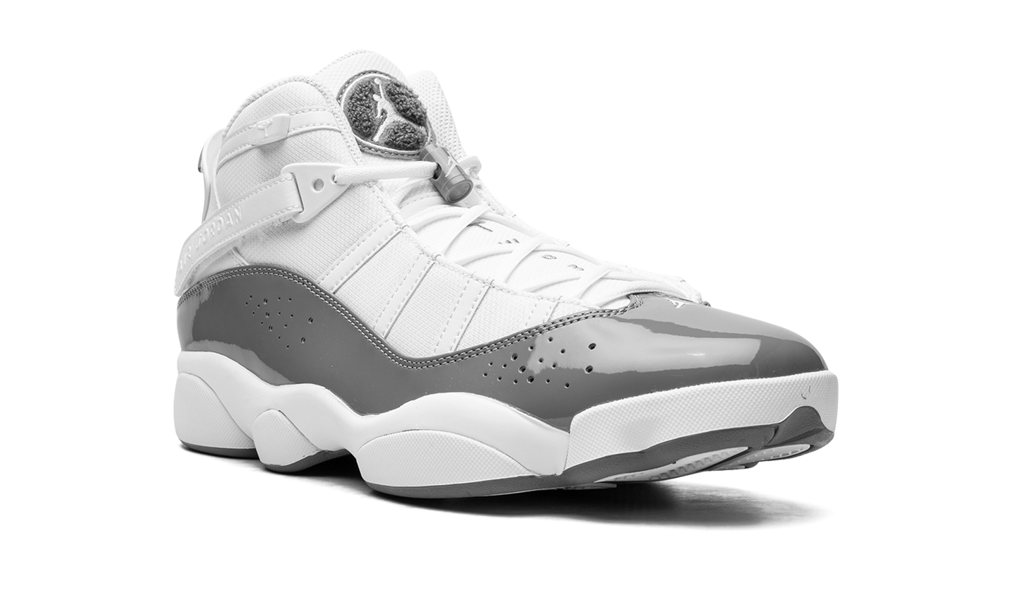 Jordan 6 rings "White / Cool Grey" 322992 121