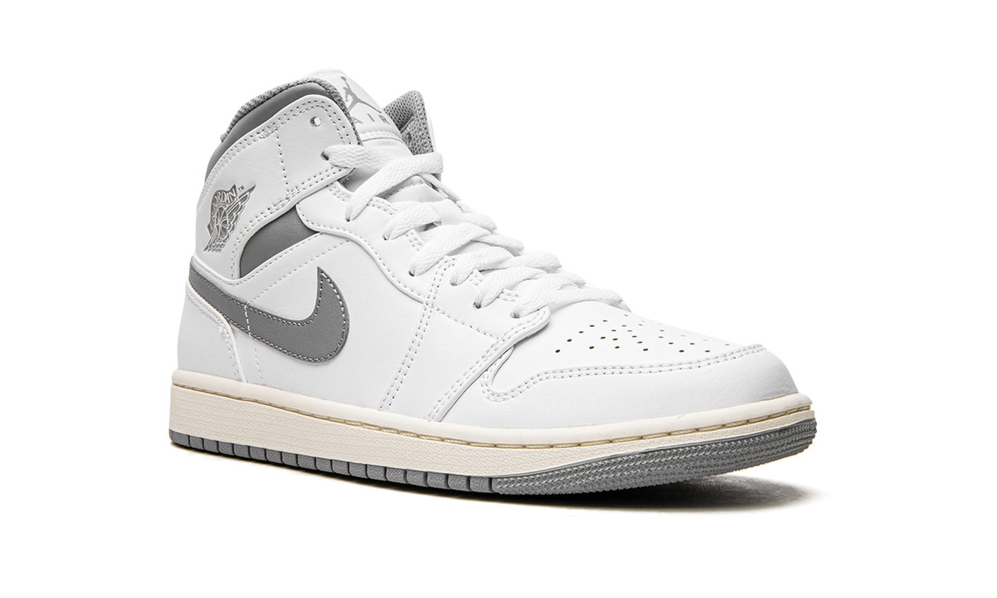 Air Jordan 1 Mid "White / Stealth Grey" 554724 135
