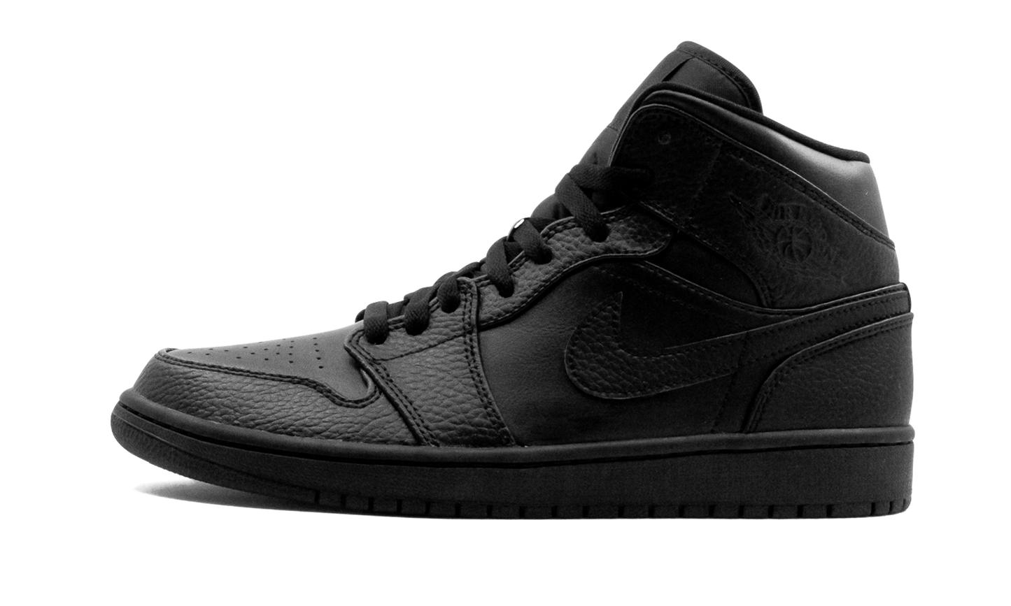 Air Jordan 1 Mid "Triple Black" 554724 091