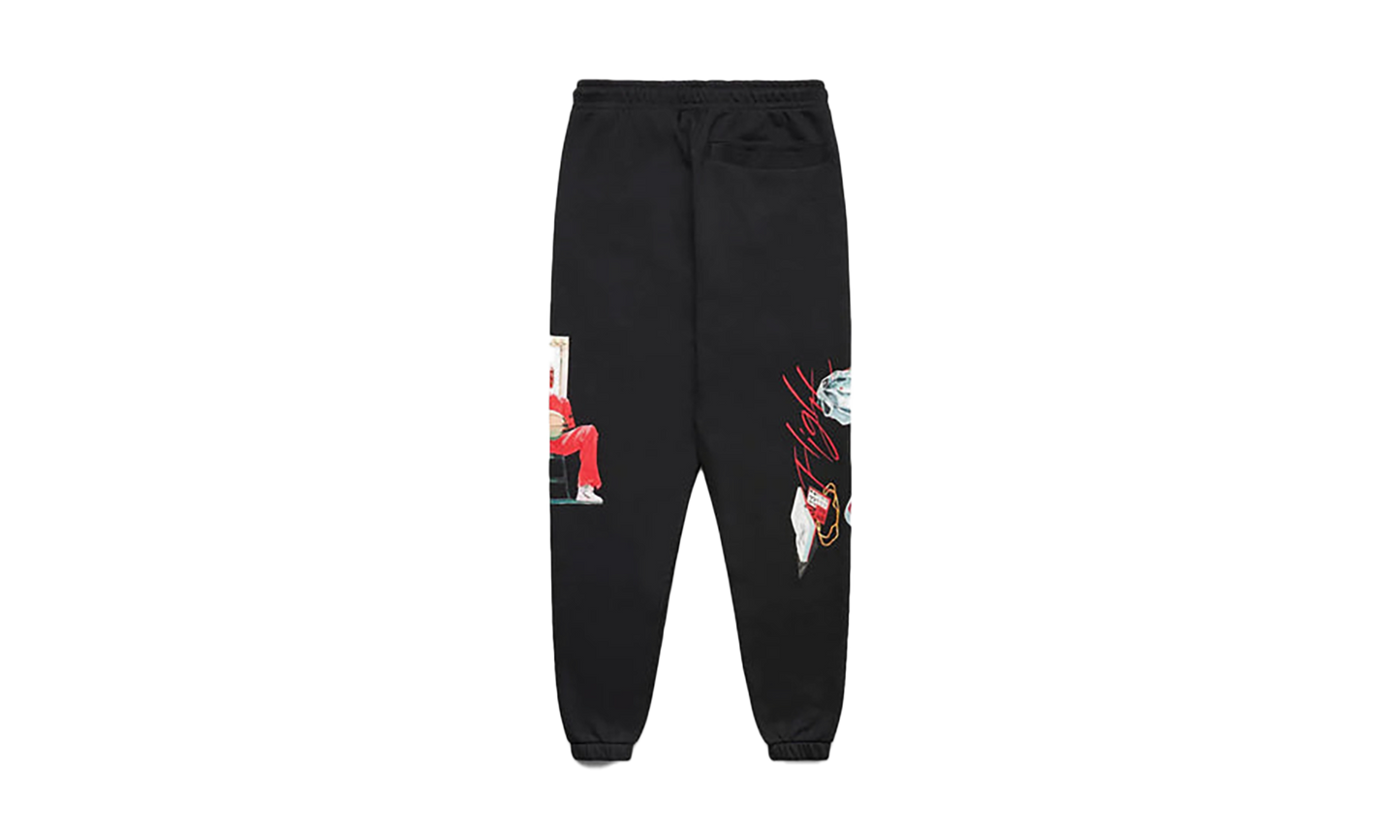 Artist Series By Jacob Rochester Fleece Pants "Black/Sail/University Red" DV1601 010