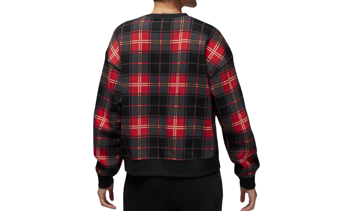 Brooklyn Women's Fleece Crew Womens Style : Dv1996 "Fire Red/Dk Driftwood" DV1996 612