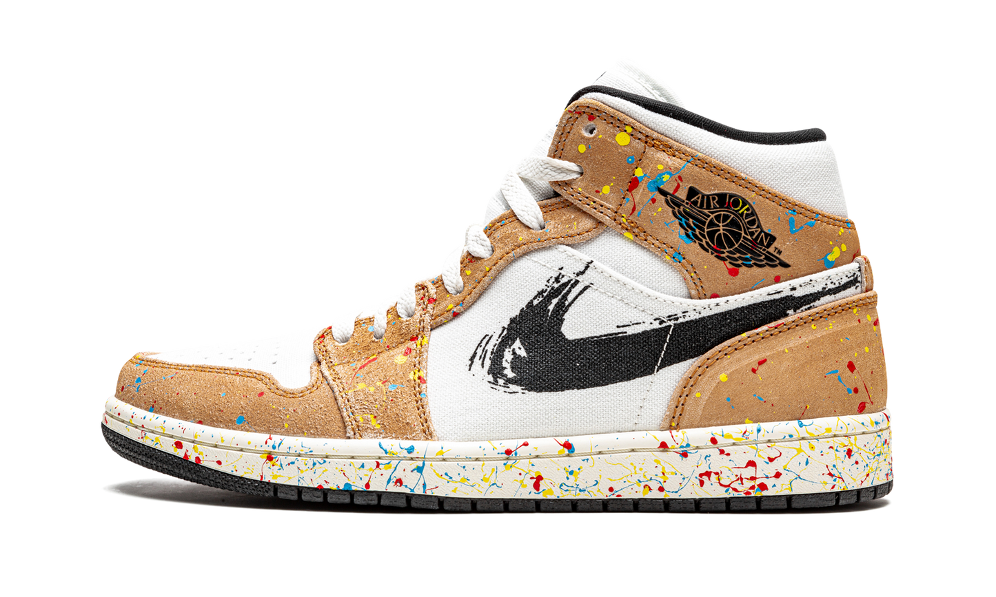 Air Jordan 1 Mid SE "Brushstroke" DA8005 100