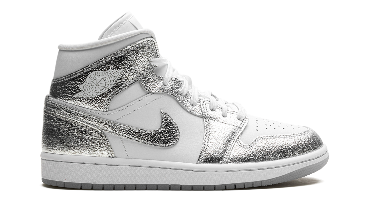 Air Jordan 1 Mid SE WMNS "Metallic Silver" FN5031 100