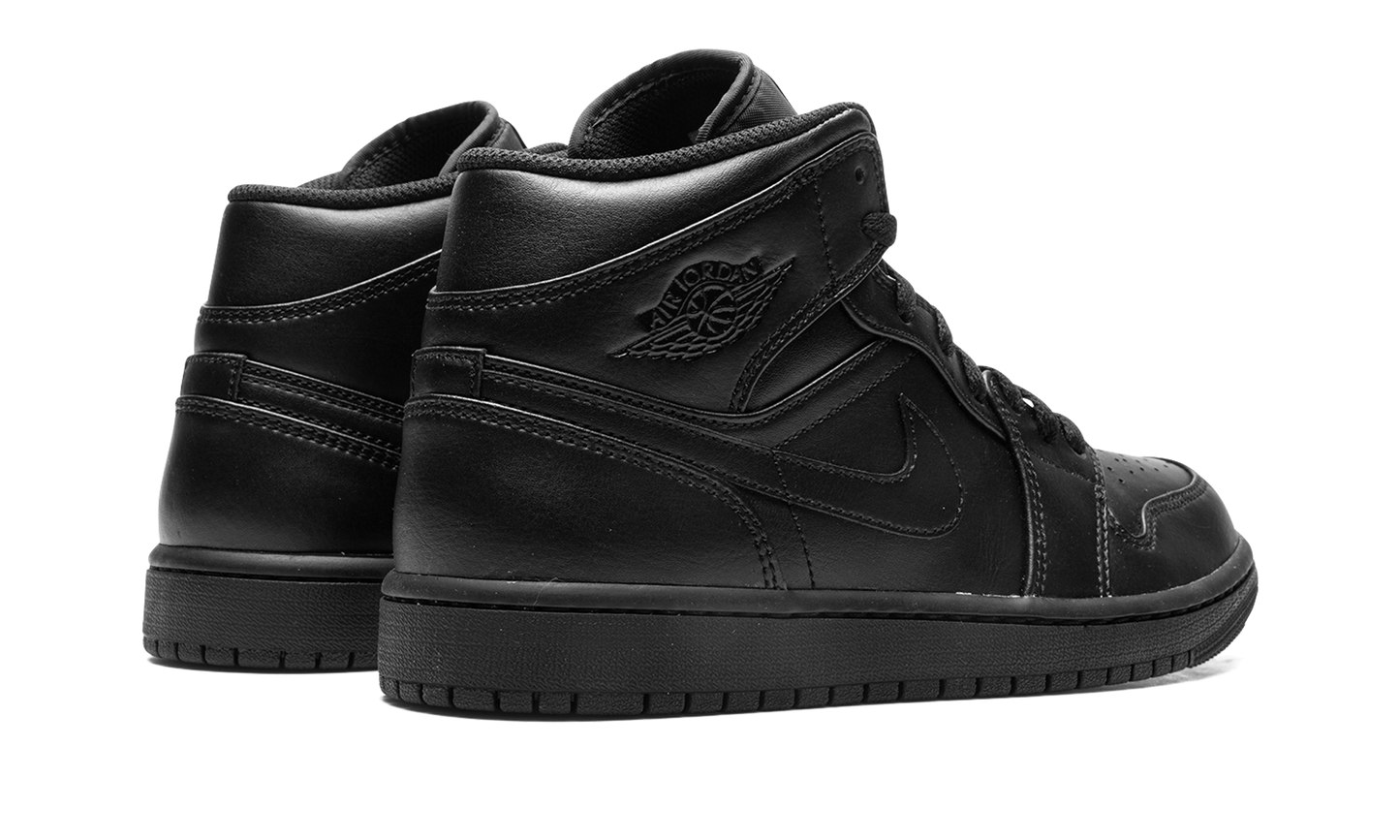 Air Jordan 1 Mid "Triple Black" 554724 093