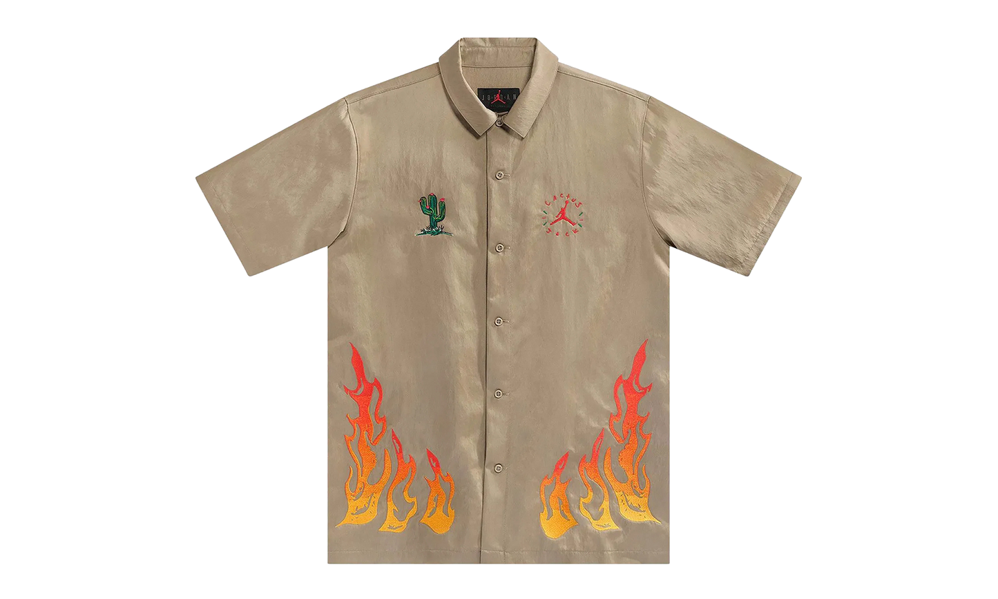CACTUS JACK BUTTON DOWN SHIRT "Beige" CW3128 247