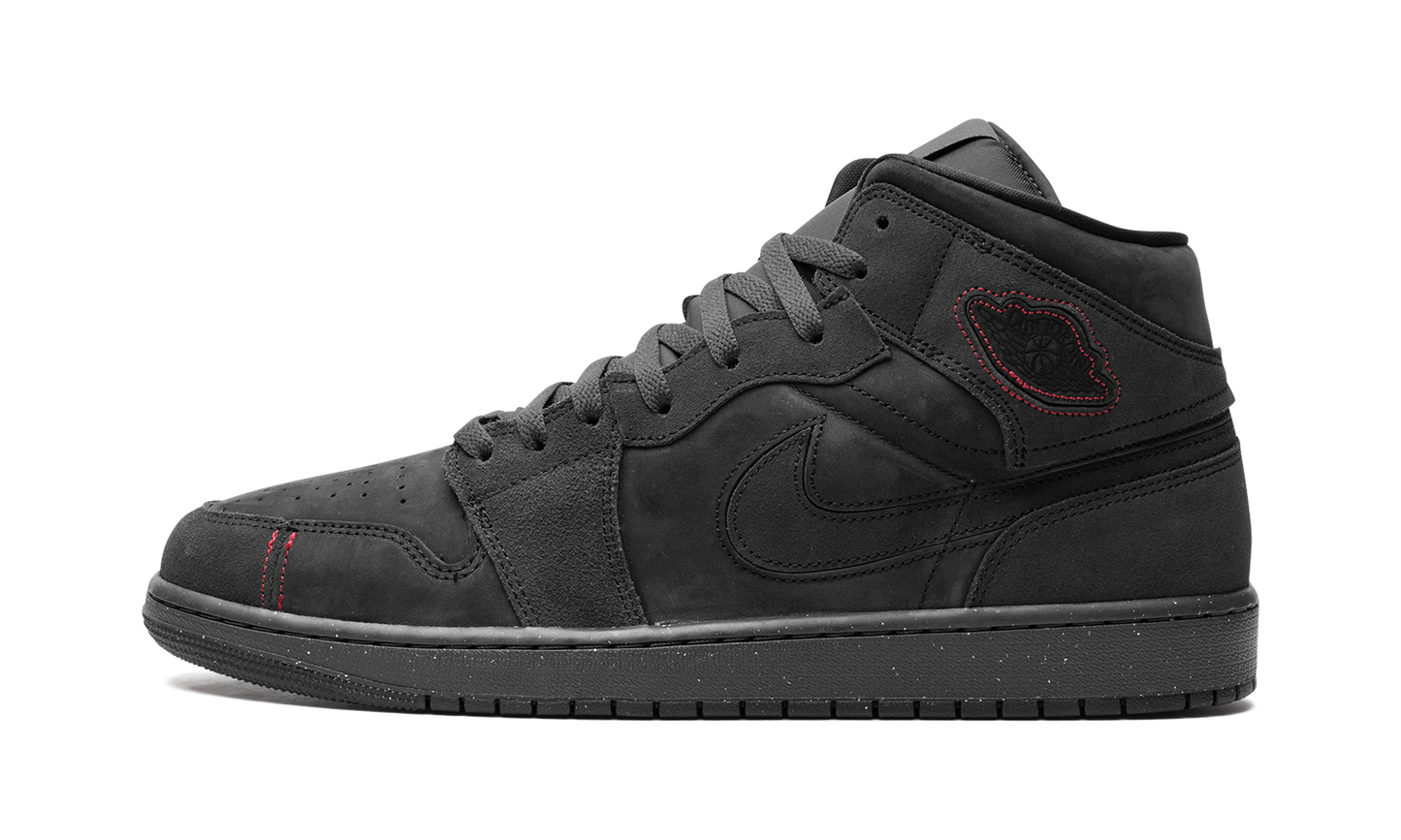 Air Jordan 1 Mid SE Craft "Dark Smoke Red" FD8634 001