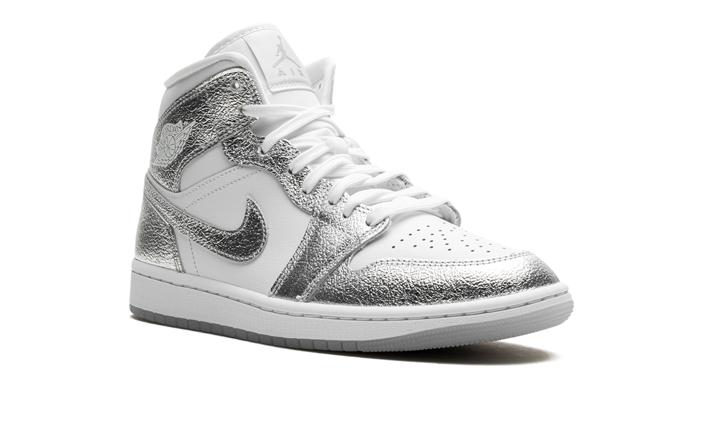 Air Jordan 1 Mid SE WMNS "Metallic Silver" FN5031 100