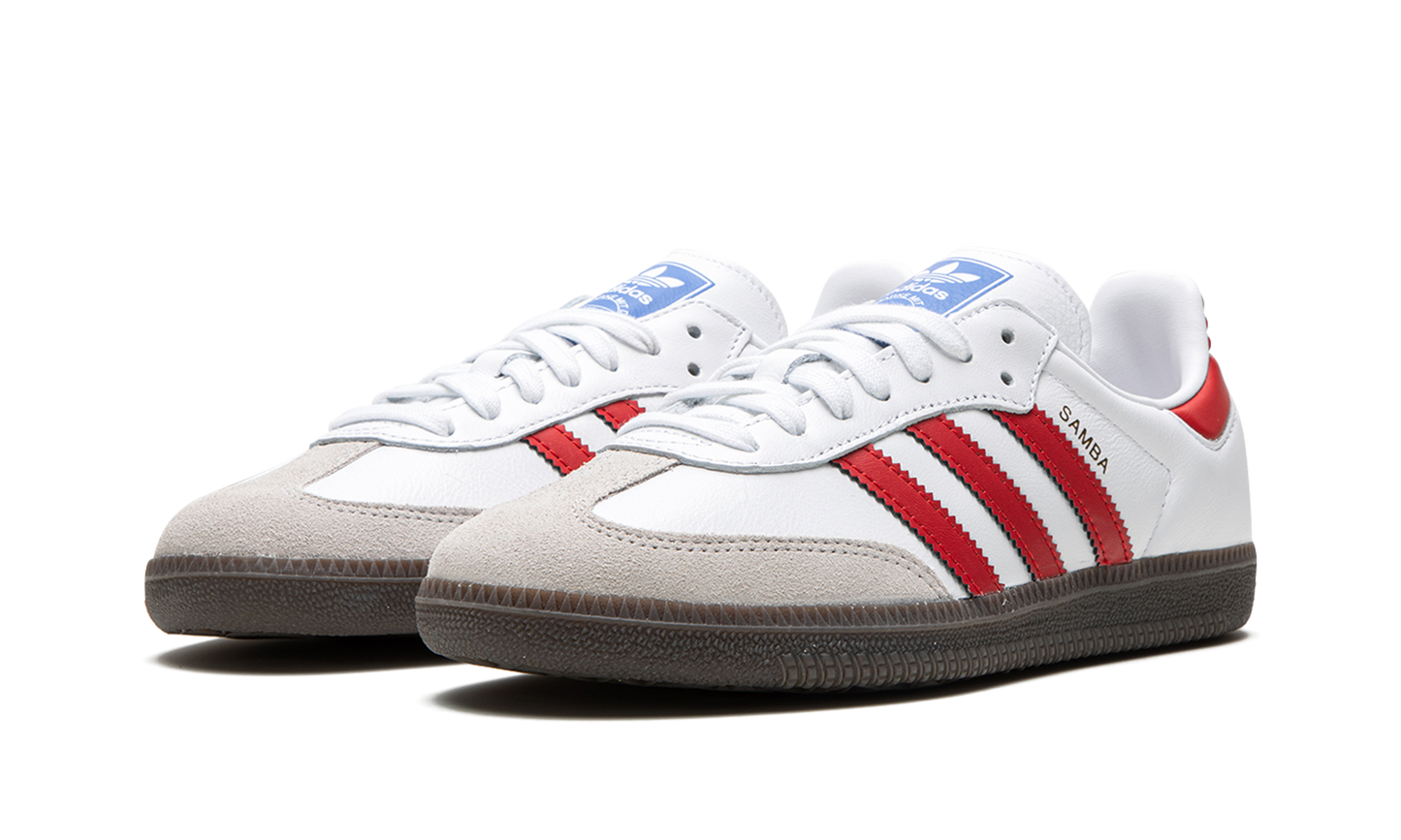 Samba OG "White / Better Scarlet"