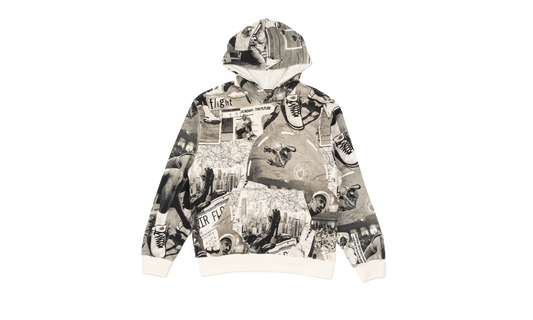 Brooklyn Fleece Printed Pullover Hoodie "BLACK" FV7297-010