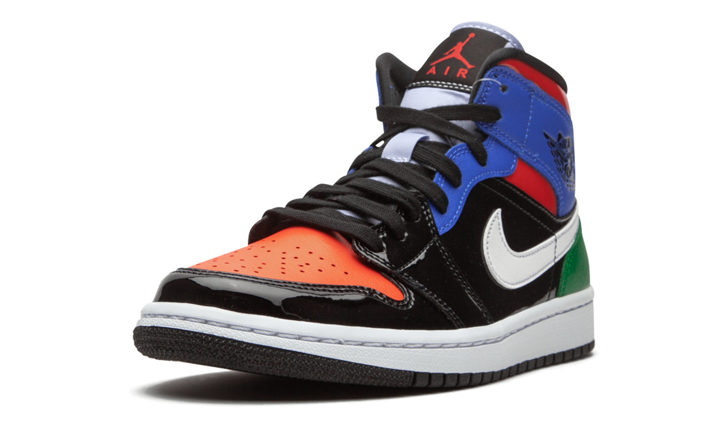 AIR JORDAN 1 MID SE WMNS "Multicolor Patent" CV5276 001