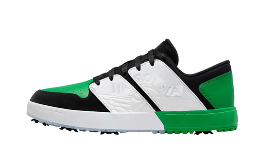 Jordan NU Retro 1 Low "Black White Blue Tint Lucky Green" FZ4153 002