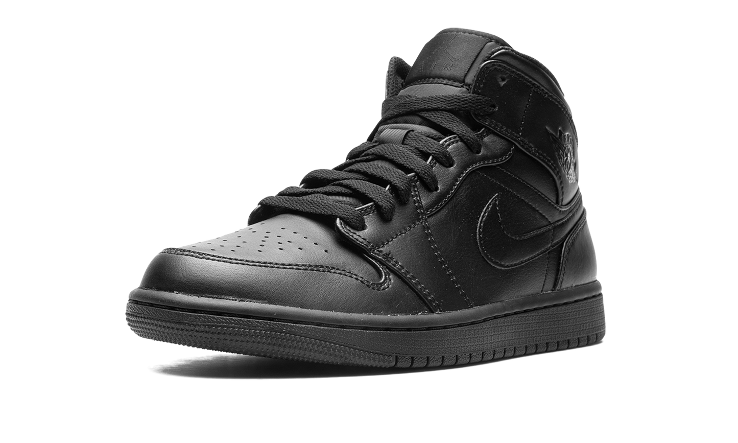 Air Jordan 1 Mid "Triple Black" 554724 093