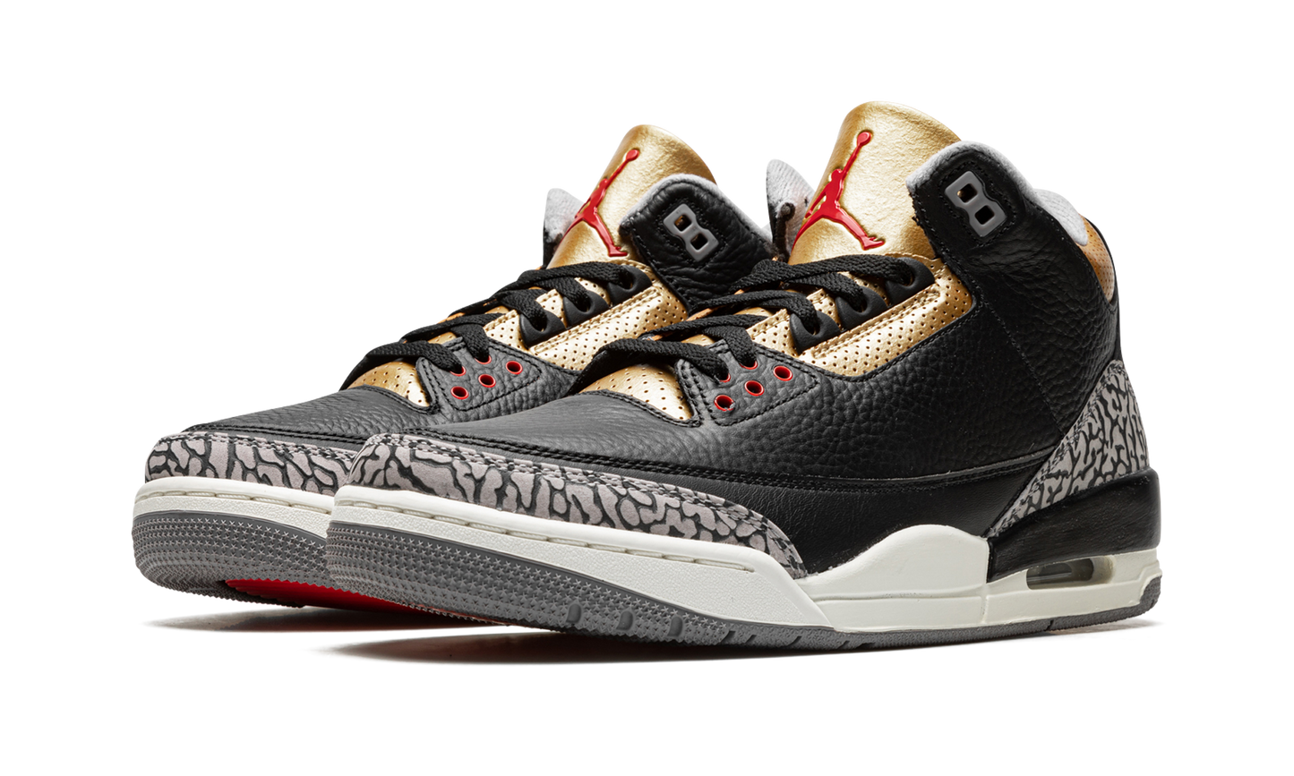 AIR JORDAN 3 WMNS "Black Cement Gold" CK9246 067