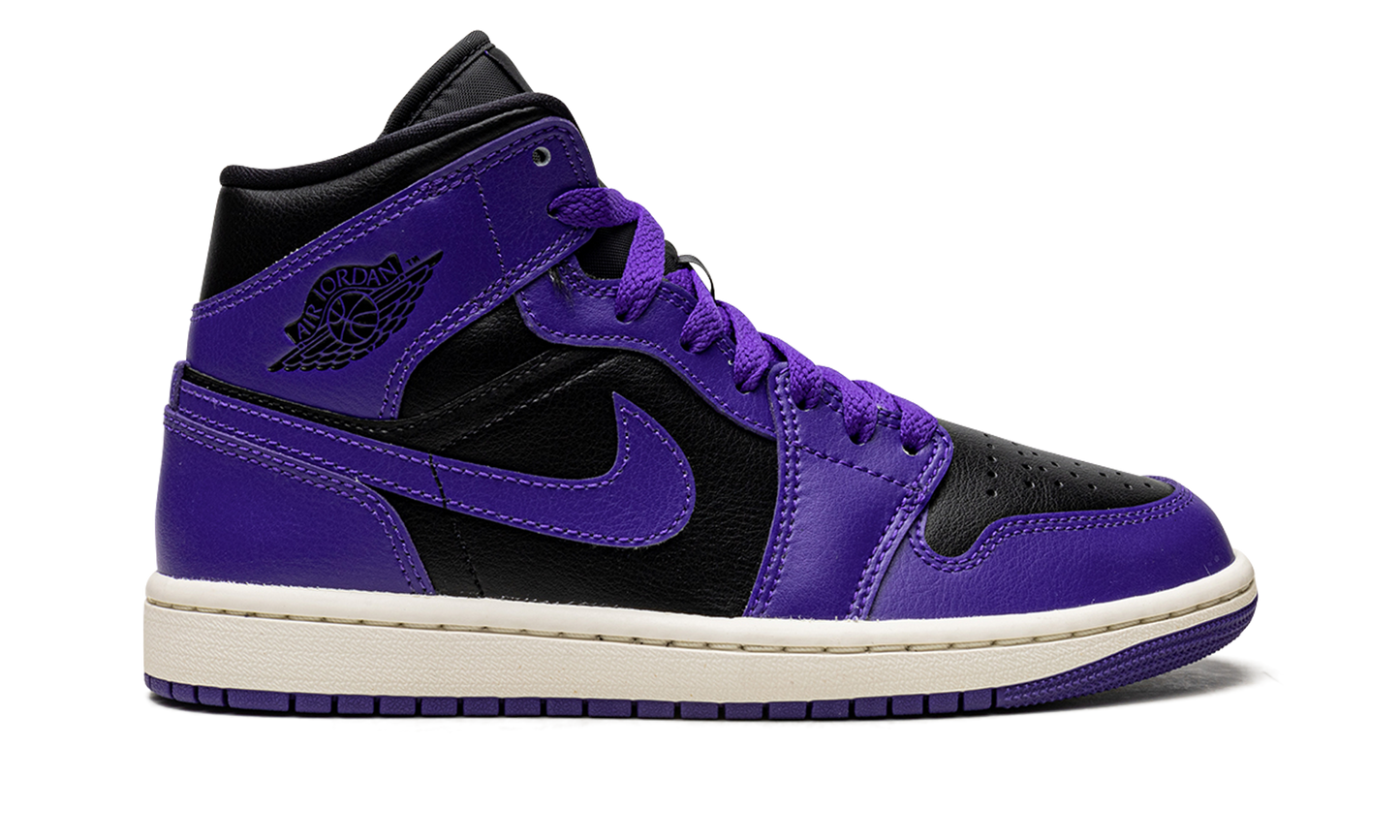 JORDAN 1 MID WMNS "Black/Purple" BQ6472 051