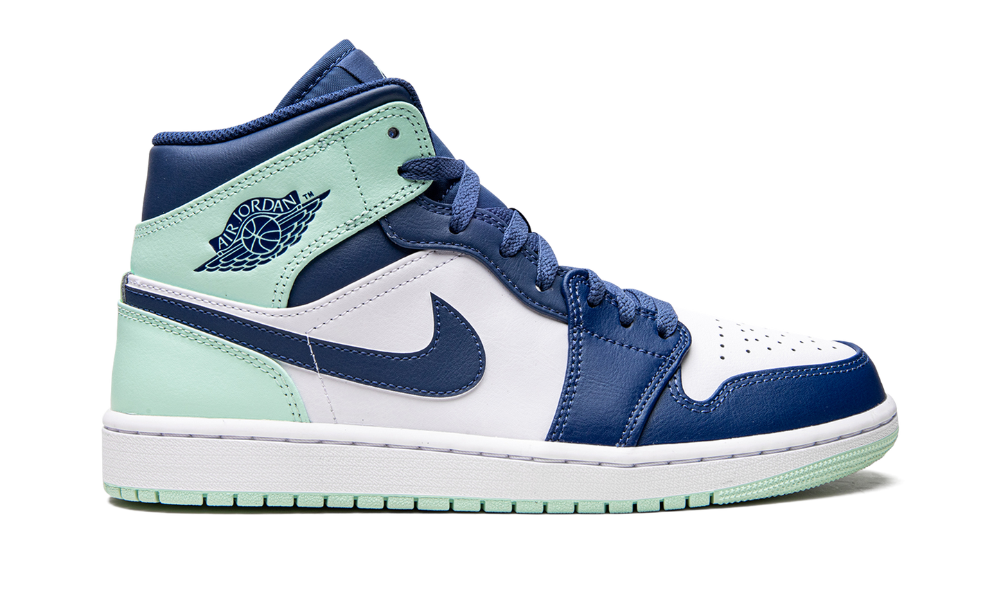 Air Jordan 1 Mid "Blue Mint" 554724 413