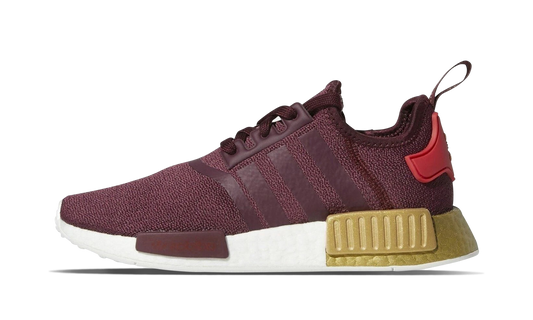 NMD R1 WMNS "MAROON/MAROON/GLORY RED/GOLD"