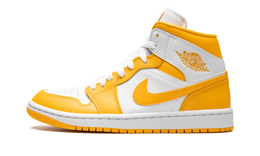 JORDAN 1 MID WMNS "White / University Gold" BQ6472 117