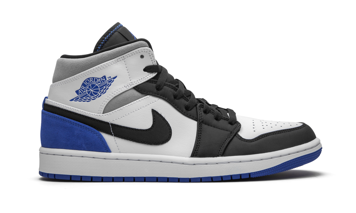 Air Jordan 1 Mid SE "Game Royal Black Toe" 852542 102