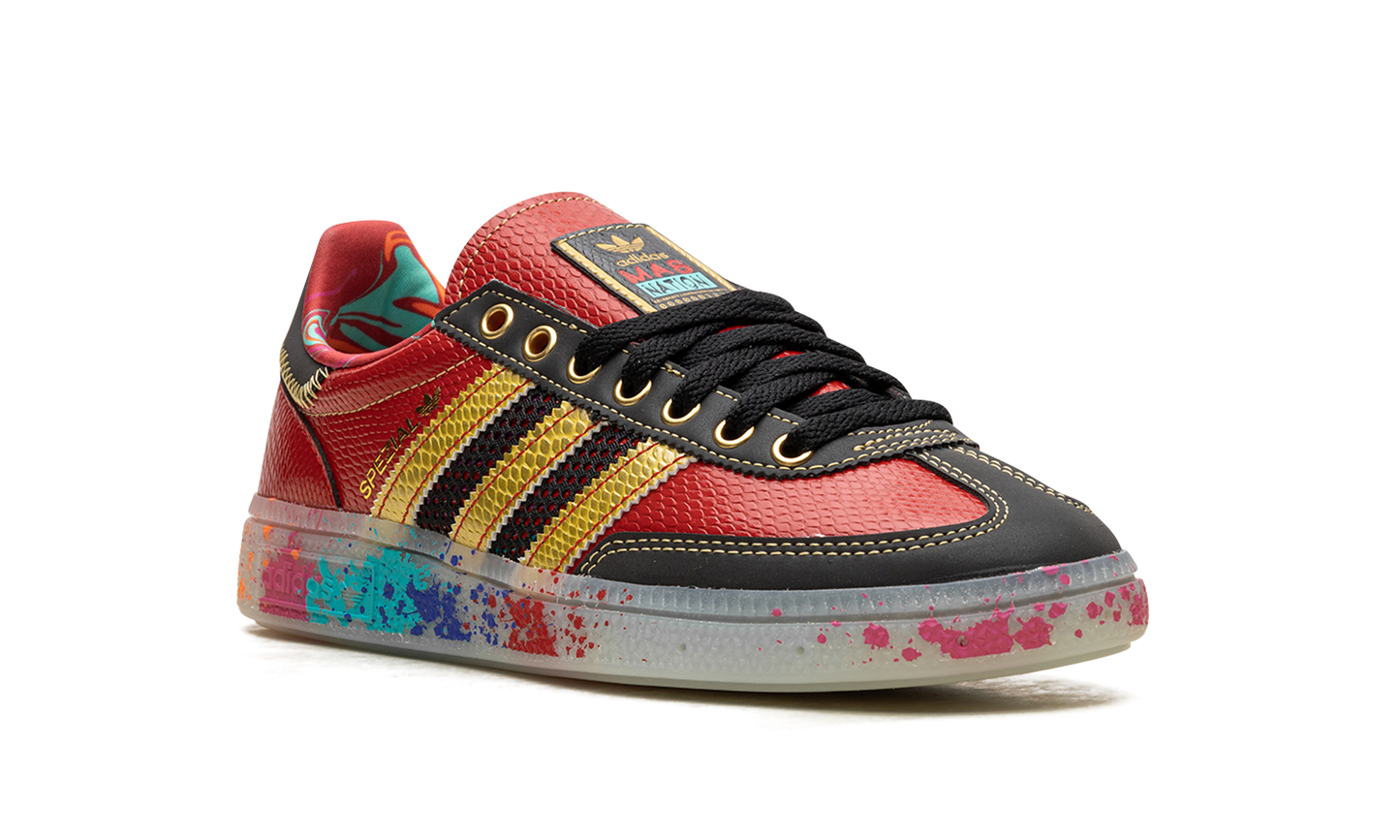 Handball Spezial "S.E.E.D. - Scarlet Gold Paint Splatter"