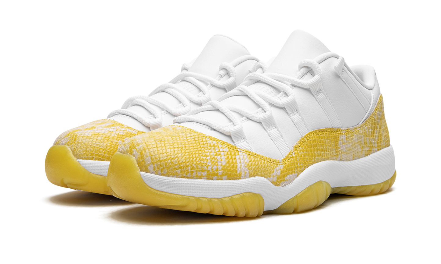 AIR JORDAN 11 LOW WMNS "Yellow Snakeskin" AH7860 107