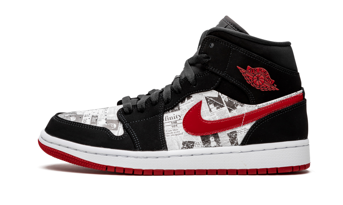 Air Jordan 1 Mid SE "Newspaper Air Times" 852542 061