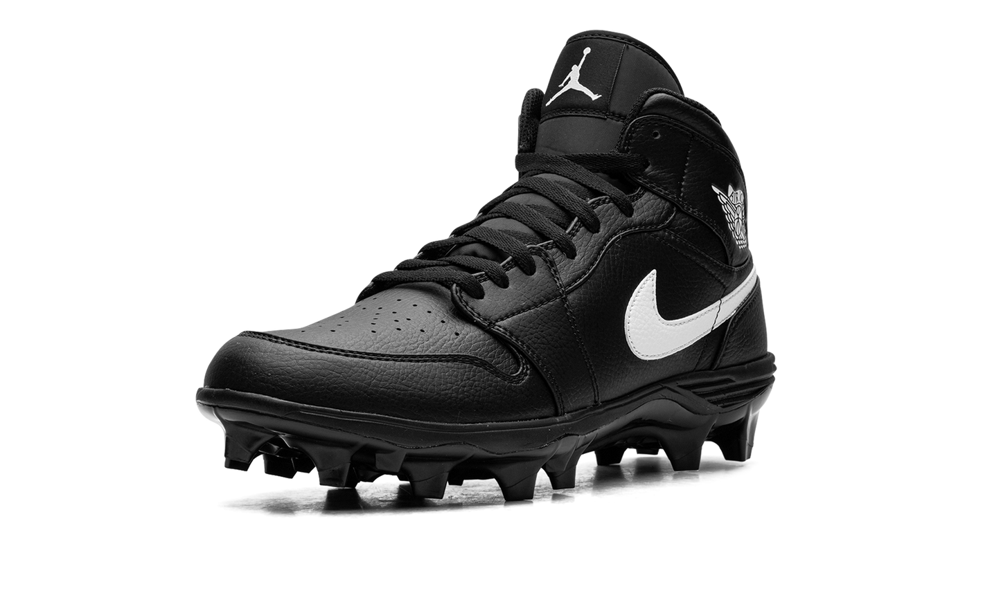 Jordan 1 Mid Cleat "Black / White" FJ6805 001