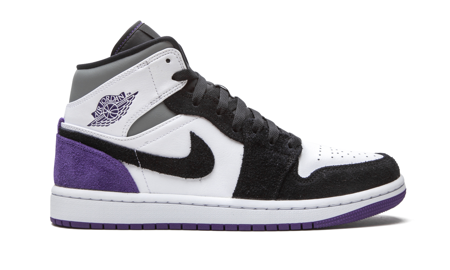 Air Jordan 1 Mid SE "Court Purple Suede" 852542 105