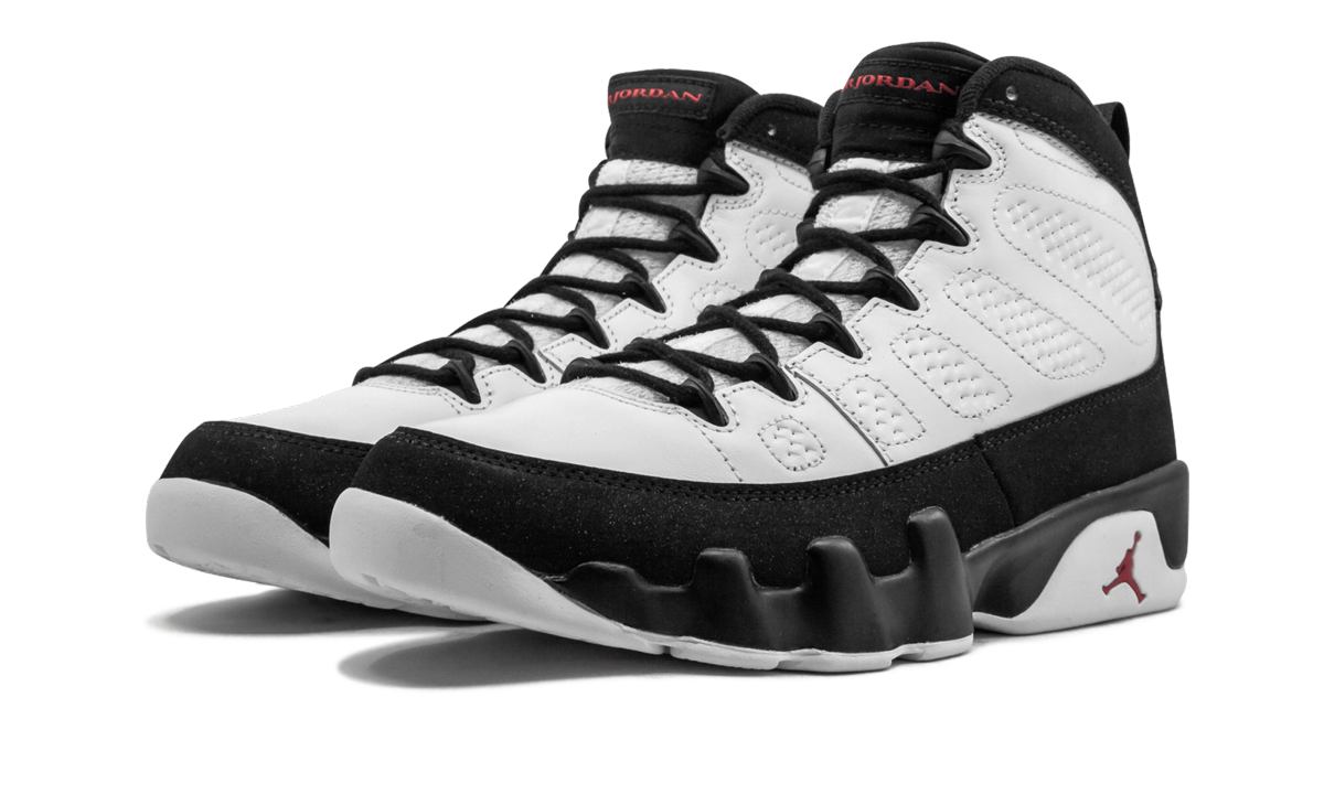 Air Jordan 9 Retro "White Black Red 2016 Release" 302370 112