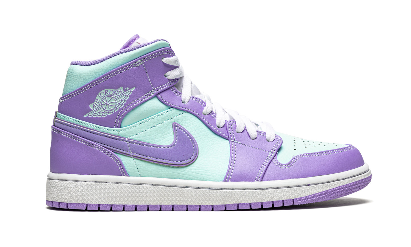 Air Jordan 1 Mid "Purple Pulse / Glacier Blue" 554724 500