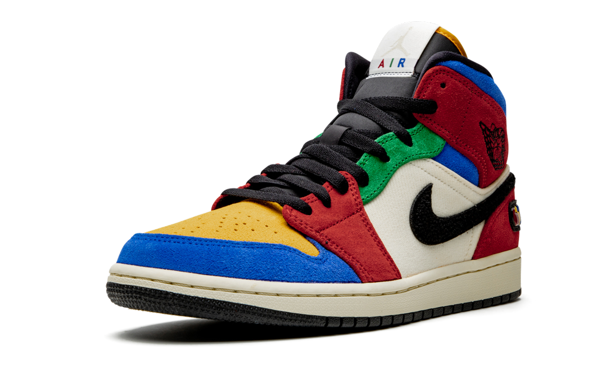 Air Jordan 1 Mid "Blue The Great - Fearless" CU2805 100