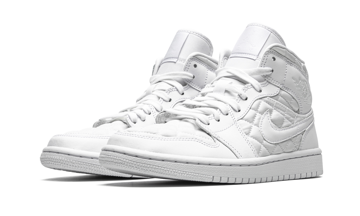 AIR JORDAN 1 MID WMNS "Quilted White" DB6078 100
