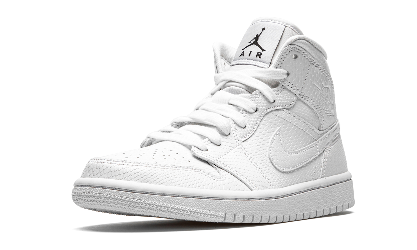 AIR JORDAN 1 MID WMNS "White Snakeskin" BQ6472 110