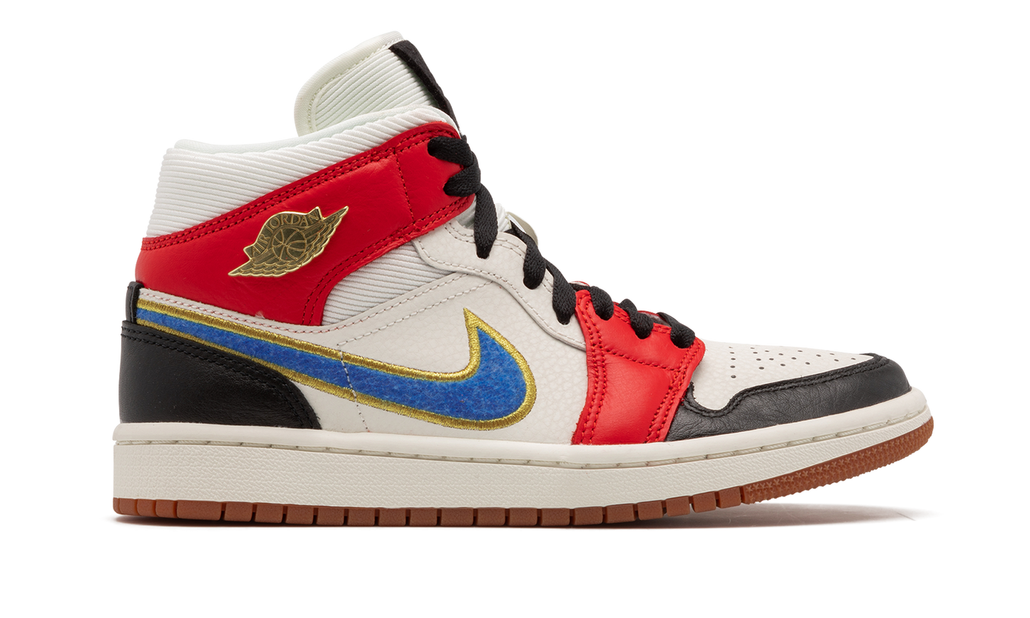 AIR JORDAN 1 MID SE WMNS "Let(Her)Man" DC1426 100