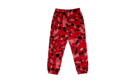 W J BRKLN Fleece Pant "Red" DX0405-687