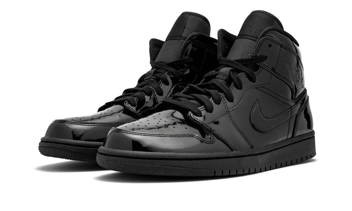 AIR JORDAN 1 MID WMNS "Black Patent Leather" BQ6472 002