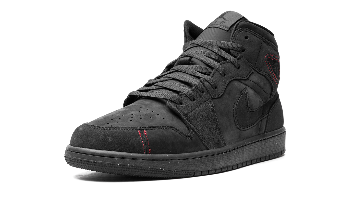 Air Jordan 1 Mid SE Craft "Dark Smoke Red" FD8634 001