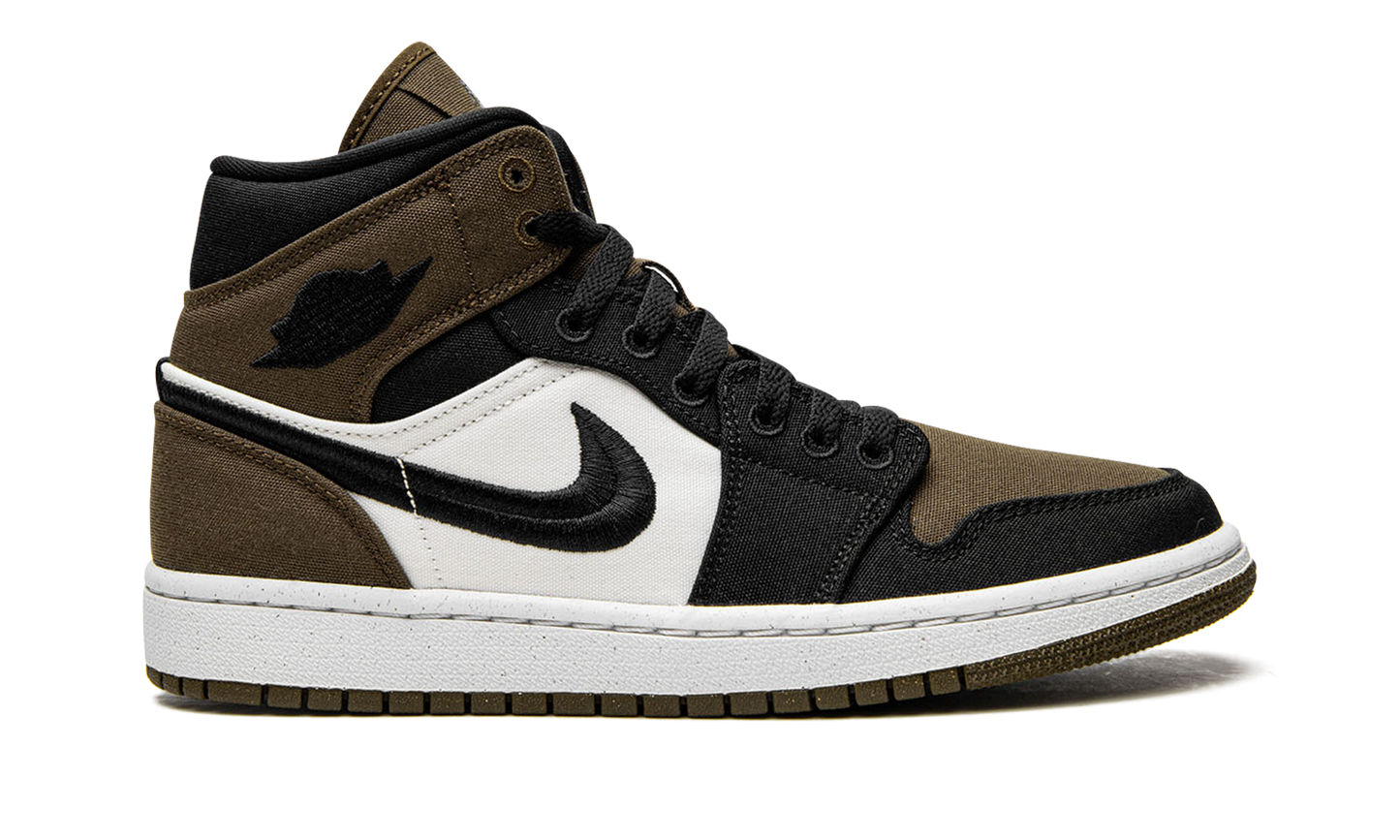 AIR JORDAN 1 MID SE WMNS "Olive Toe" DV0427 301
