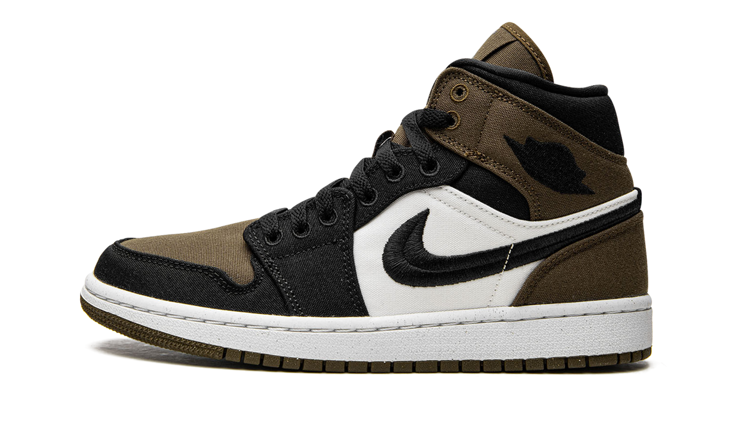 AIR JORDAN 1 MID SE WMNS "Olive Toe" DV0427 301