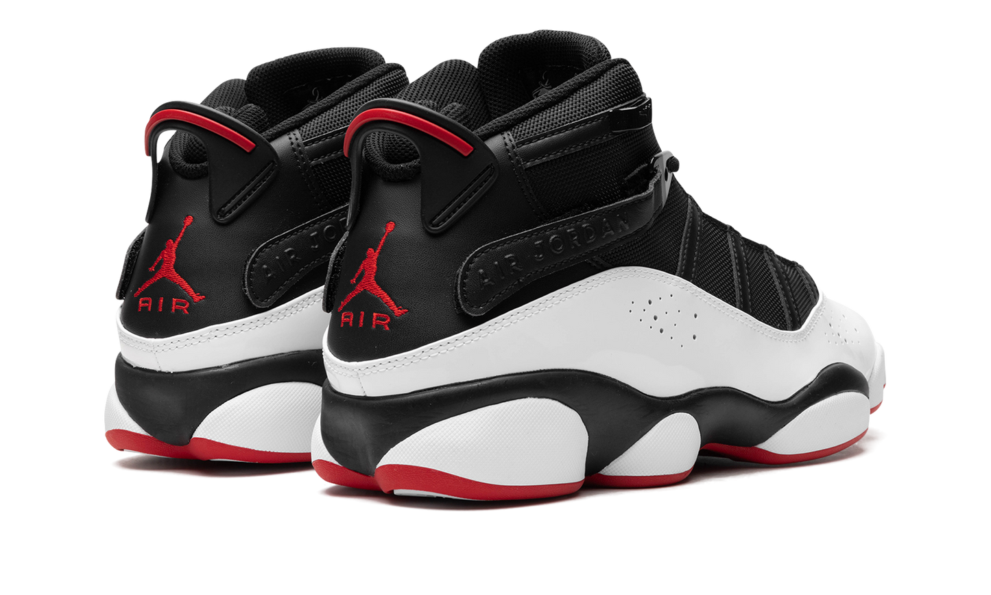 Air Jordan 6 Rings "Wht/Blk/Red" 322992 067