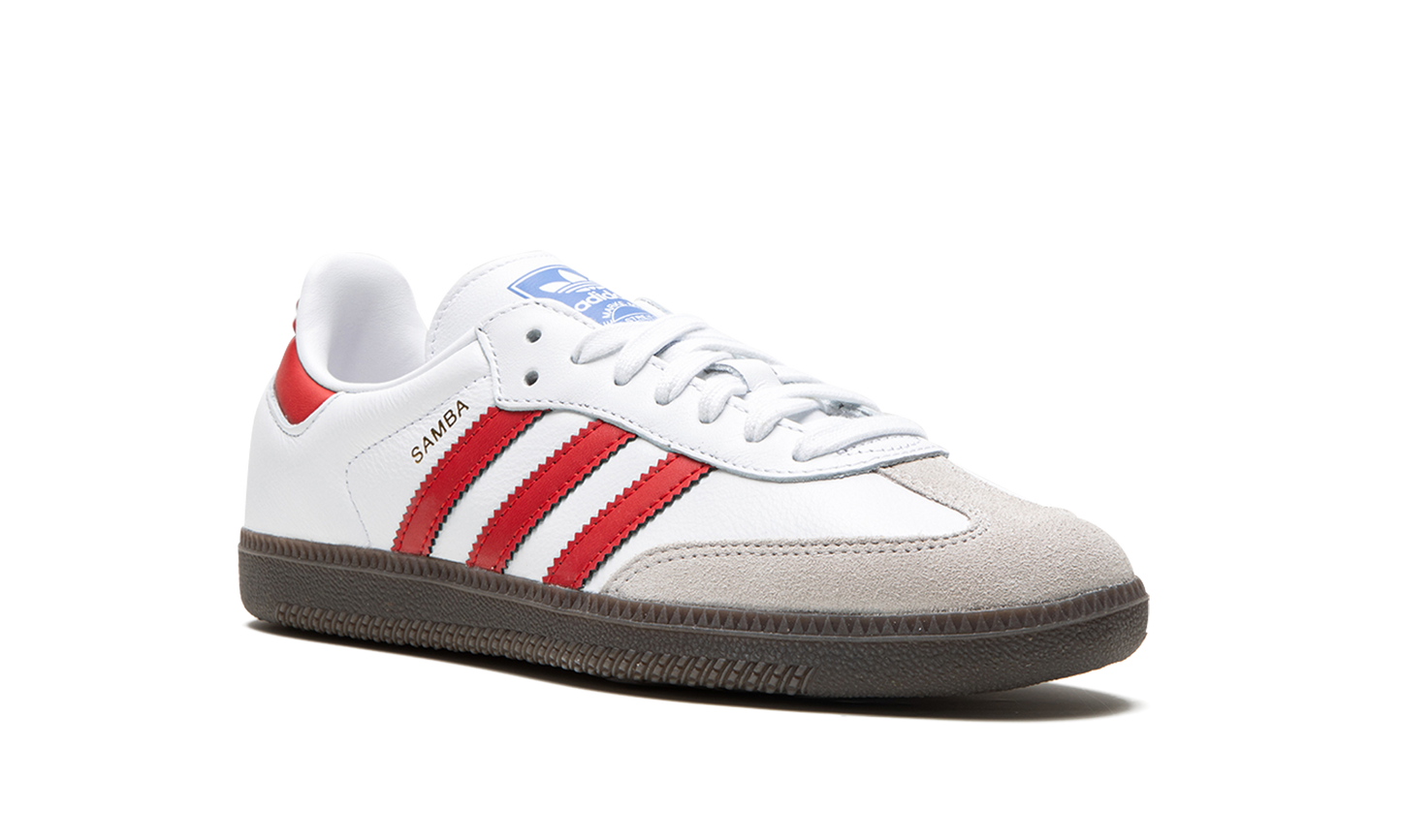Samba OG "White / Better Scarlet"