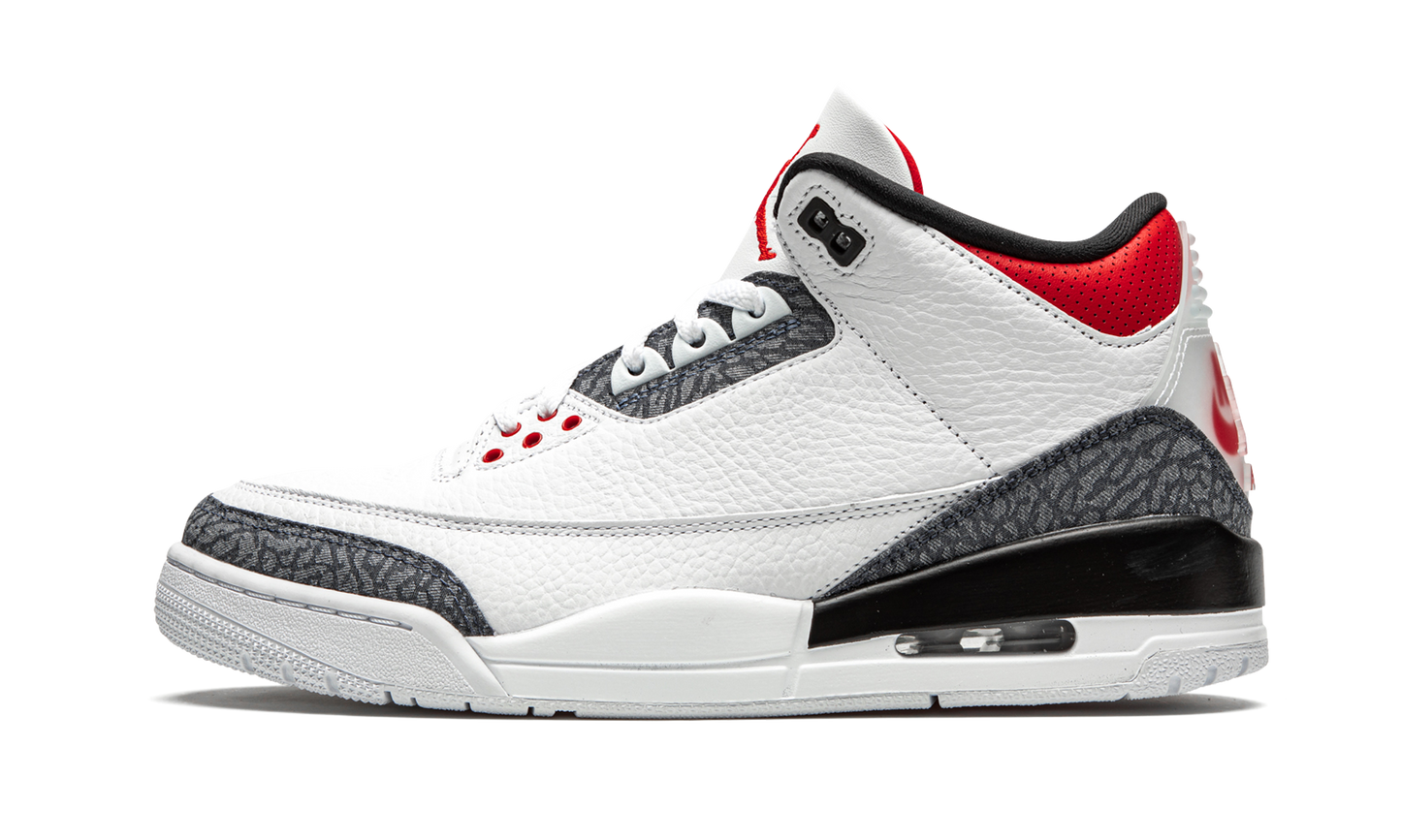 Air Jordan 3 Retro SE DNM "Fire Red Denim" CZ6431 100