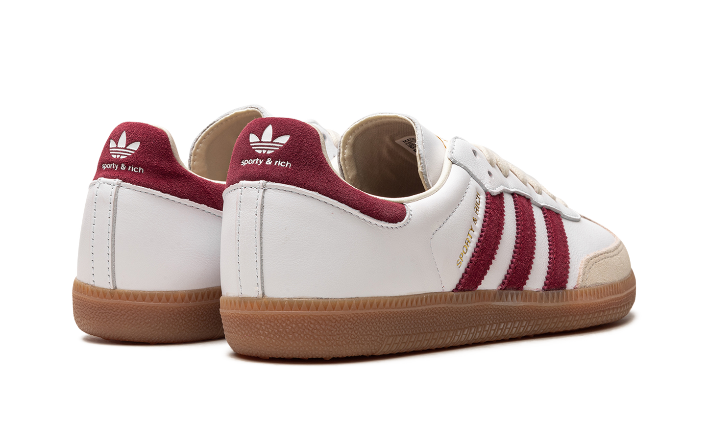 Samba OG "Sporty & Rich - White Core Burgundy"