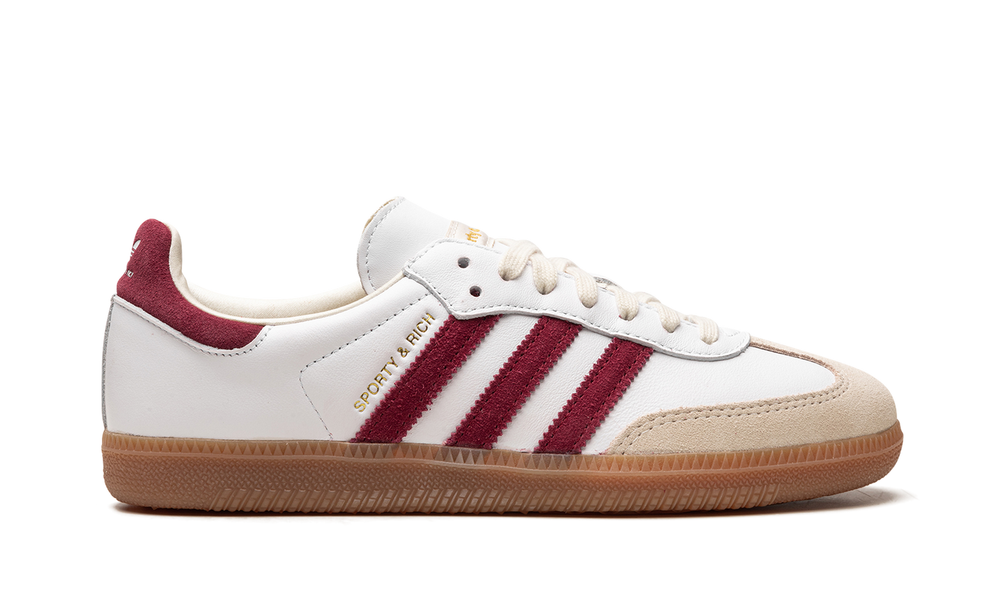 Samba OG "Sporty & Rich - White Core Burgundy"