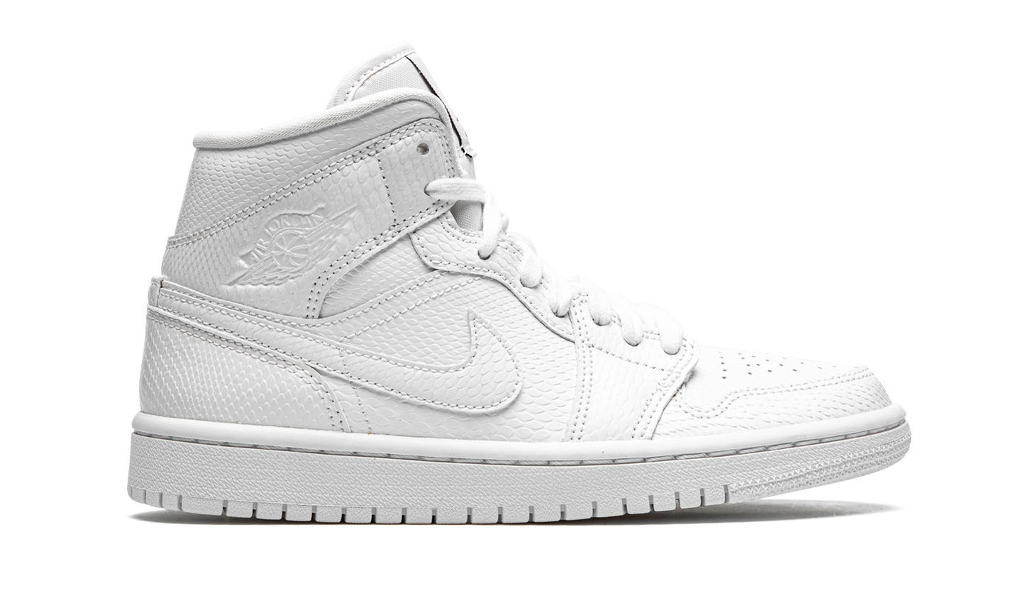 AIR JORDAN 1 MID WMNS "White Snakeskin" BQ6472 110