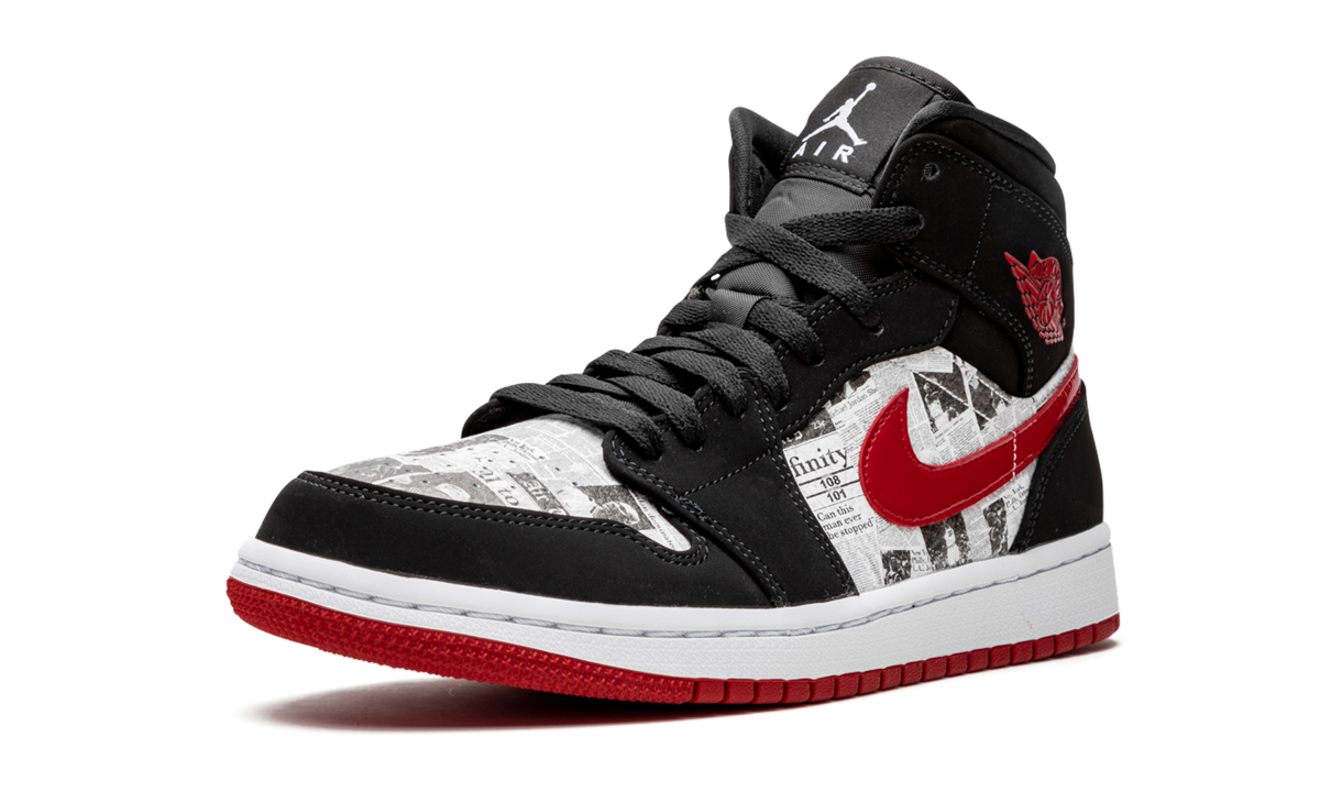 Air Jordan 1 Mid SE "Newspaper Air Times" 852542 061