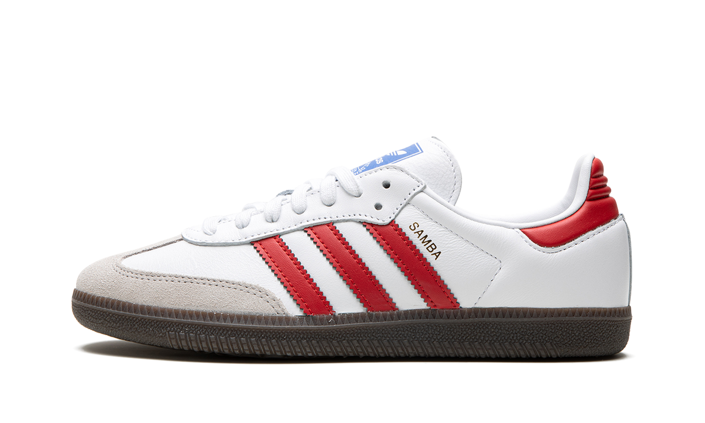 Samba OG "White / Better Scarlet"
