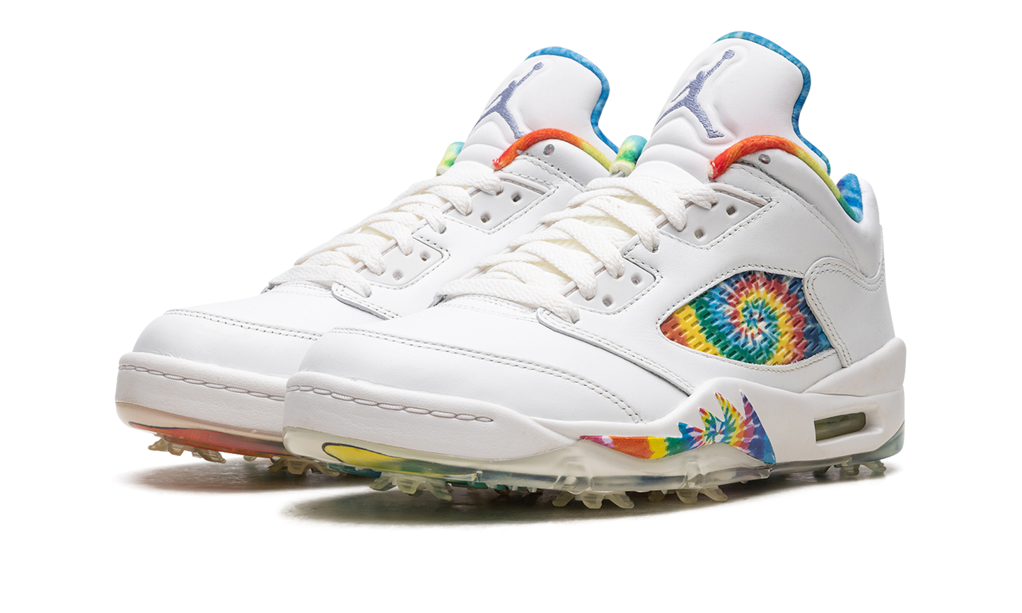 Air Jordan 5 Low Golf "Peace, Love, and Golf" CW4205 100