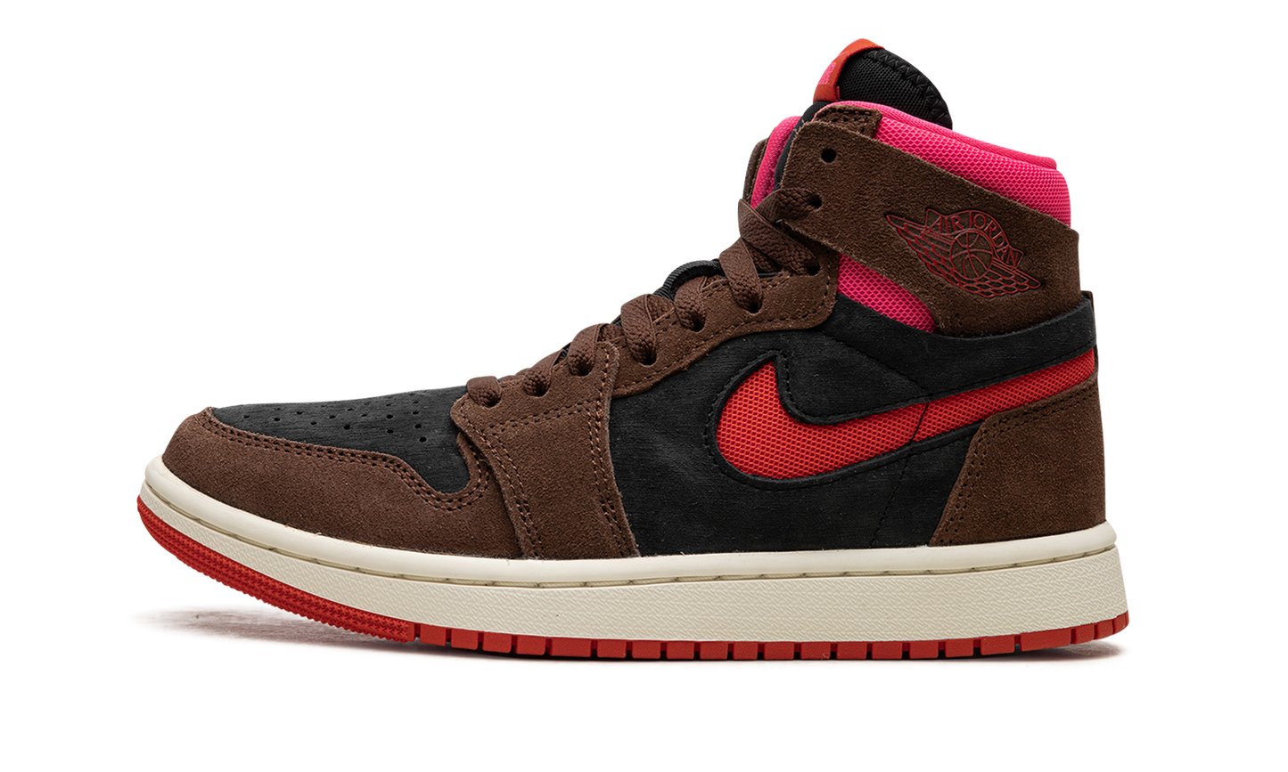 AIR JORDAN 1 ZOOM AIR CMFT WMNS "Cacao Wow/Picante Red/Black/Hyper Pink"