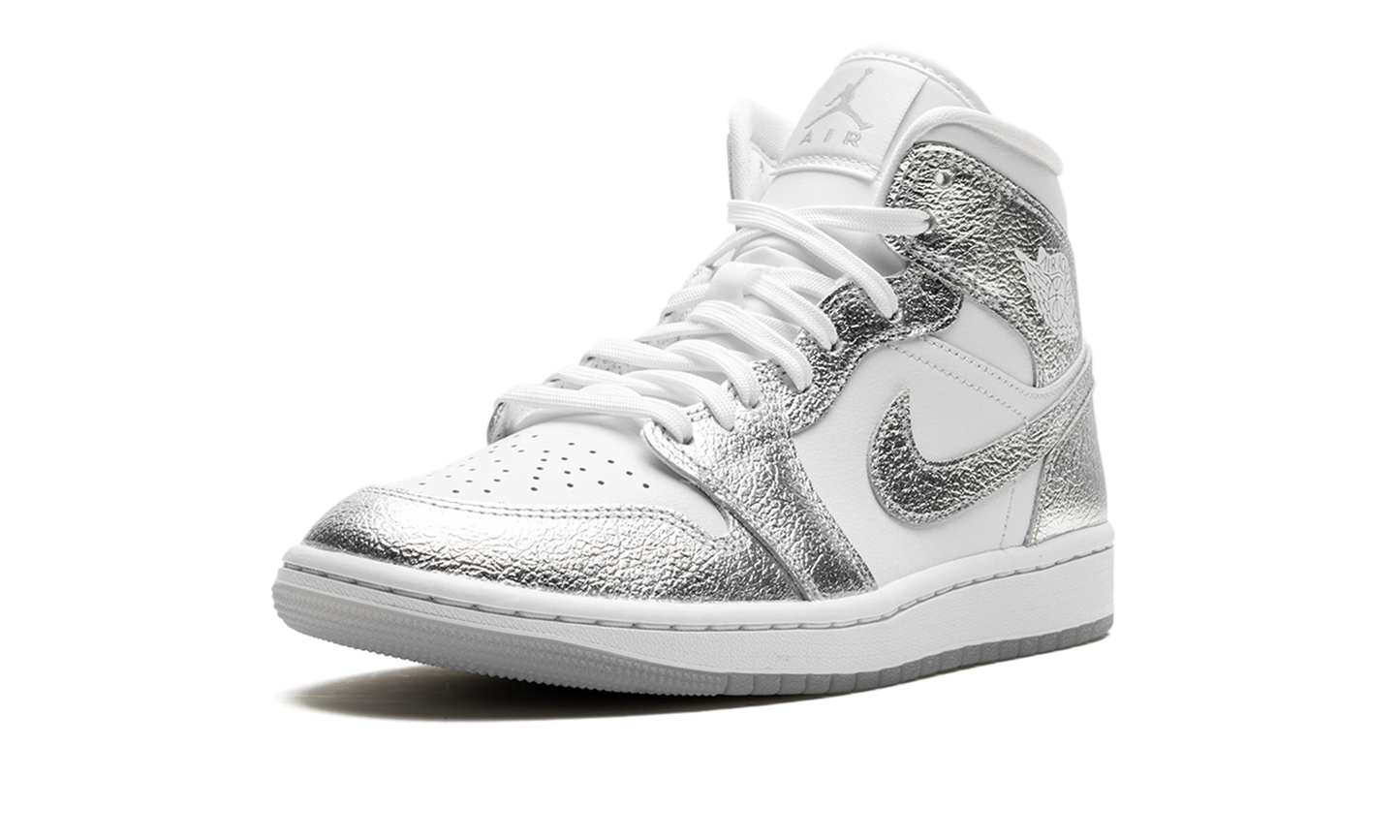 Air Jordan 1 Mid SE WMNS "Metallic Silver" FN5031 100